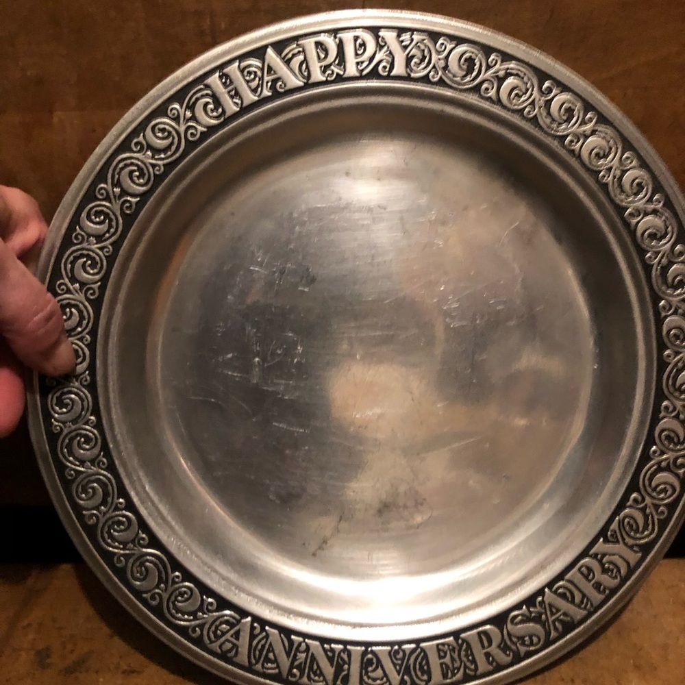 Pewter plate